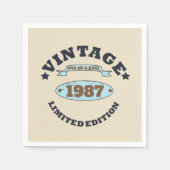 Gepersonaliseerd  verjaardagsfeestje servet (Voorkant)