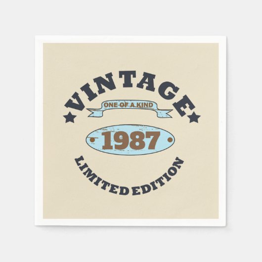 Gepersonaliseerd  verjaardagsfeestje servet (Voorkant)