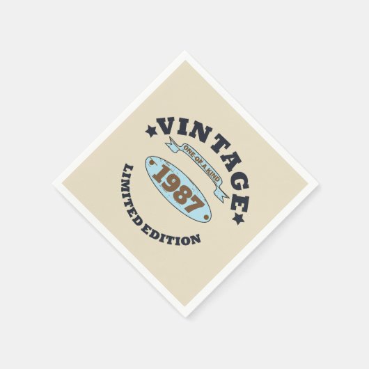 Gepersonaliseerd verjaardagsfeestje servet (Hoek)