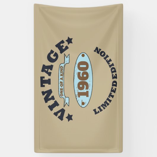 Gepersonaliseerd  verjaardagsfeestje spandoek (Verticaal)