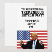 GEPERSONALISEERD VERJAARDAGSFEESTJE VOOR DONALD TR KAART (Voorkant / Achterkant)