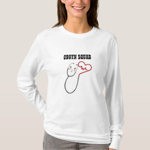 Gepersonaliseerd Verloskundige Gynaecoloog OBGYN V T-shirt