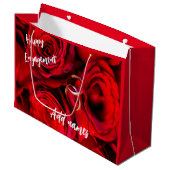 Gepersonaliseerd Verloving Gift Bag Groot Cadeauzakje (Voorkant Gekanteld)