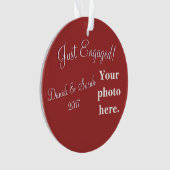 Gepersonaliseerd Verloving Ornament (voorkant)