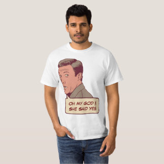 Gepersonaliseerd verloving paar t-shirt
