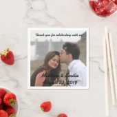Gepersonaliseerd Verloving / Trouwfoto servetten (Insitu)