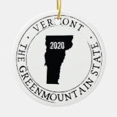 Gepersonaliseerd Vermont-Ornament Keramisch Ornament (Voorkant)