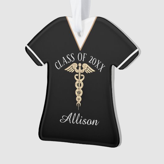 Gepersonaliseerd Verpleegbaar Afstuderen Uniform S Ornament (voorkant)