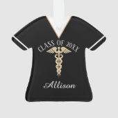 Gepersonaliseerd Verpleegbaar Afstuderen Uniform S Ornament (achterkant)