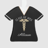 Gepersonaliseerd Verpleegbaar Afstuderen Uniform S Ornament (voorkant)