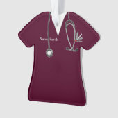 Gepersonaliseerd verpleegkundig Afstuderen Gift Ornament (voorkant)