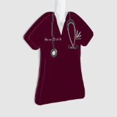 Gepersonaliseerd verpleegkundig Afstuderen Gift Ornament (voorkant)