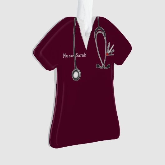 Gepersonaliseerd verpleegkundig Afstuderen Gift Ornament (voorkant)