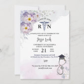 Gepersonaliseerd verpleegkundig Afstuderen Paars F Kaart (Voorkant)