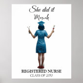 Gepersonaliseerd Verpleegkundig Afstuderen, Verple Poster (Voorkant)