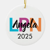 Gepersonaliseerd verpleegkundig Ornament 2025, aan (Voorkant)