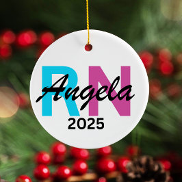 Gepersonaliseerd verpleegkundig Ornament 2025, aan