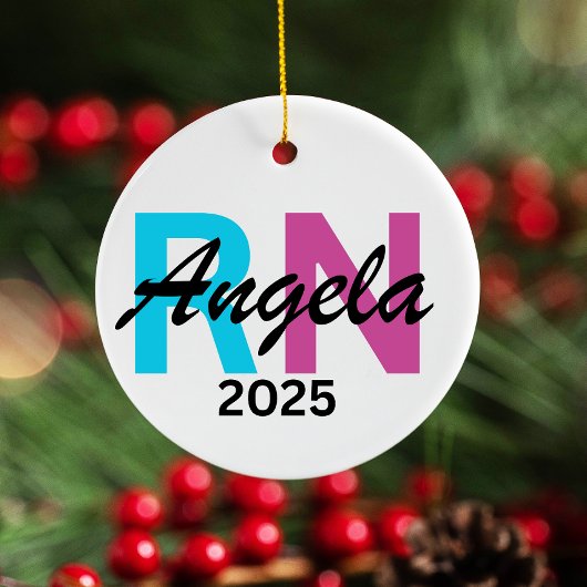 Gepersonaliseerd verpleegkundig Ornament 2025, aan