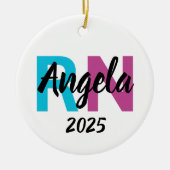 Gepersonaliseerd verpleegkundig Ornament 2025, aan (Voorkant)