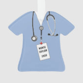 Gepersonaliseerd Verpleegkundige Keepsake Ornament (achterkant)