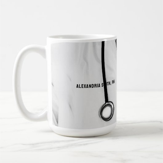 Gepersonaliseerd verpleegsterscadeau koffiemok (Links)