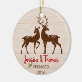 Gepersonaliseerd versierd keramisch ornament (Links)