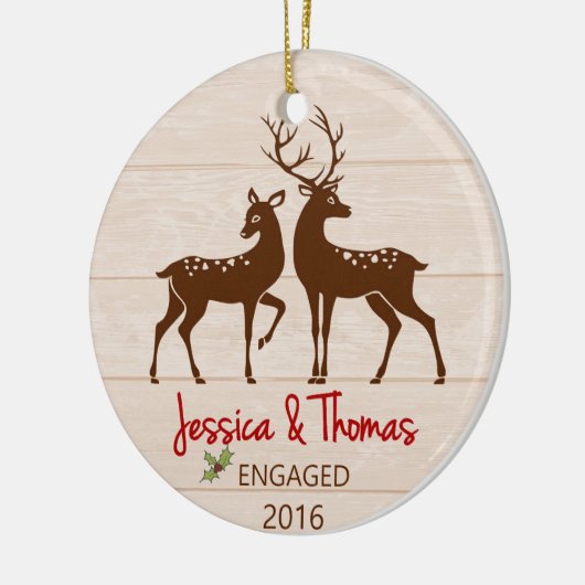 Gepersonaliseerd versierd keramisch ornament (Links)