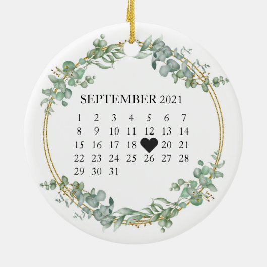 Gepersonaliseerd Versiering van het Geavanceerd Ve Keramisch Ornament (Achterkant)