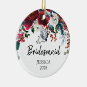 Gepersonaliseerd versieringsmiddel voor bruidsmeis keramisch ornament (Rechts)