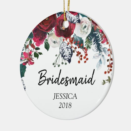 Gepersonaliseerd versieringsmiddel voor bruidsmeis keramisch ornament (Links)