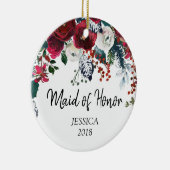 Gepersonaliseerd versieringsmiddel voor dienstmeis keramisch ornament (Rechts)