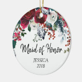 Gepersonaliseerd versieringsmiddel voor dienstmeis keramisch ornament (Links)