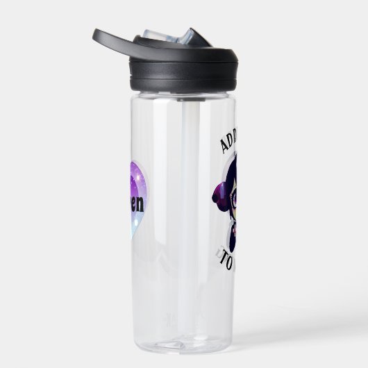Gepersonaliseerd Verslaafd aan Gaming Kawaii Girl  Waterfles (Rechts)