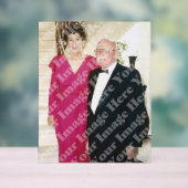 Gepersonaliseerd verticaal foto acryl teken bord (Neutraal)