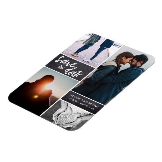 Gepersonaliseerd, verticaal script Sla de datumfot Magneet (Linkerzijde)