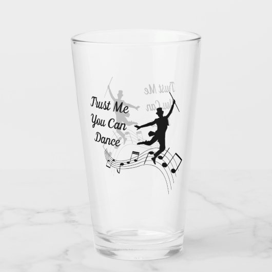 Gepersonaliseerd Vertrouw me U kunt glazen tuimela (Achterkant)