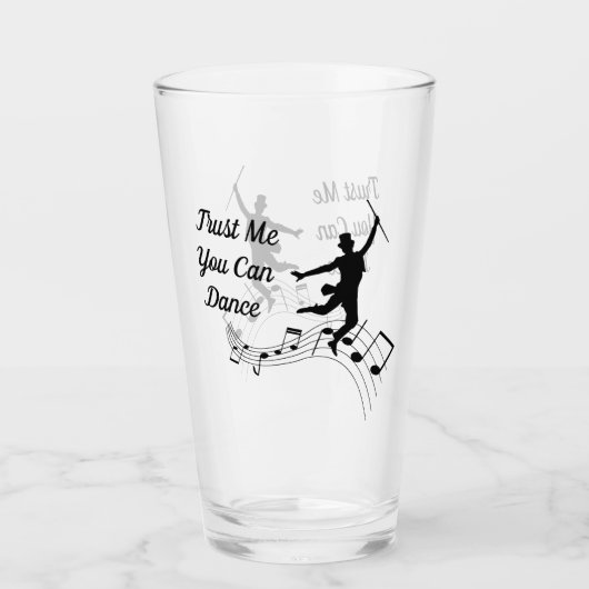 Gepersonaliseerd Vertrouw me U kunt glazen tuimela (Voorkant)