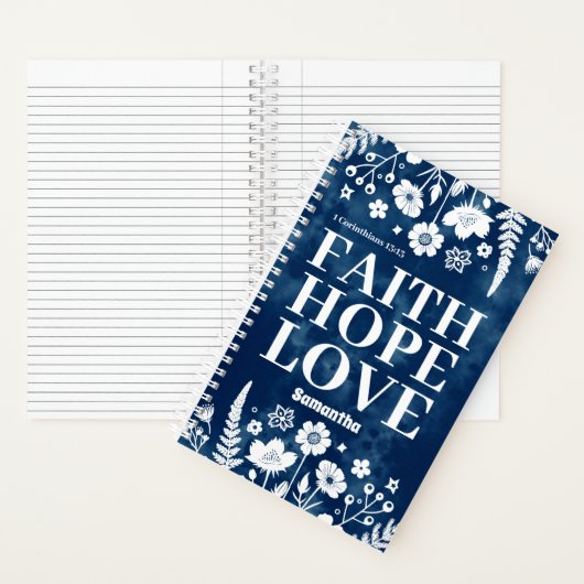 Gepersonaliseerd vertrouwen, hoop, liefde Christel Notitieboek (Binnen)