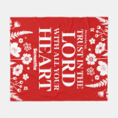 Gepersonaliseerd vertrouwen in de Christelijke Hee Fleece Deken (Voorkant (Horizontaal))