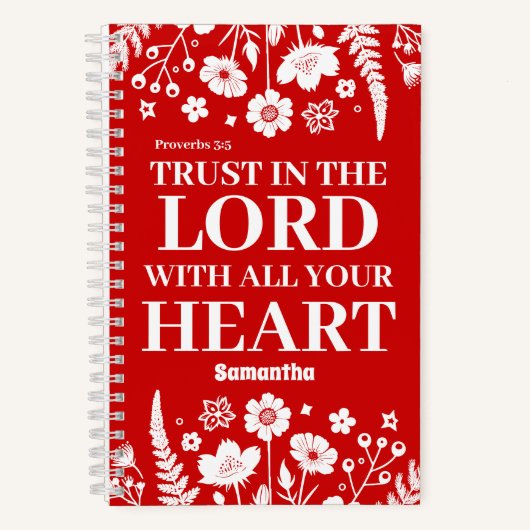 Gepersonaliseerd vertrouwen in het Christelijke ti Notitieboek (Voorkant)
