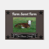 Gepersonaliseerd verwisselbaar Boerderij Zoet Boer Deurmat (Voorkant)