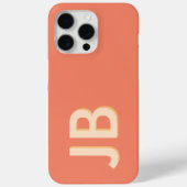 Gepersonaliseerd Vet Initiaal Monogram Case-Mate iPhone Case (Achterkant)