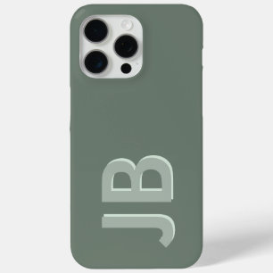 Gepersonaliseerd Vet Initiaal Monogram iPhone 15 Pro Max Hoesje