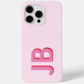 Gepersonaliseerd Vet Initiaal Monogram Case-Mate iPhone Case (Achterkant)