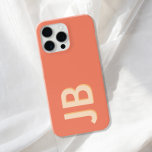 Gepersonaliseerd Vet Initiaal Monogram iPhone 15 Pro Max Hoesje<br><div class="desc">Gepersonaliseerde Vet Initiaal Monogram iPhone Case</div>