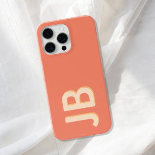 Gepersonaliseerd Vet Initiaal Monogram iPhone 15 Pro Max Hoesje