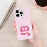 Gepersonaliseerd Vet Initiaal Monogram iPhone 15 Pro Max Hoesje<br><div class="desc">Gepersonaliseerde Vet Initiaal Monogram iPhone Case</div>