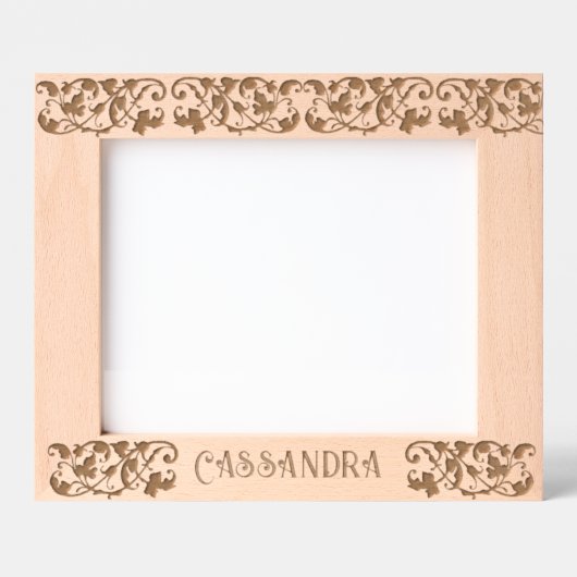 Gepersonaliseerd  Victoriaans blad Gegraveerde Lijstjes (Voorkant)