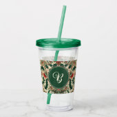 Gepersonaliseerd Victoriaans/Classic/Vintage Kerst Acryl Drinkbeker (Achterkant)