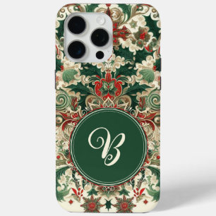 Gepersonaliseerd Victoriaans/Classic/Vintage Kerst iPhone 15 Pro Max Hoesje